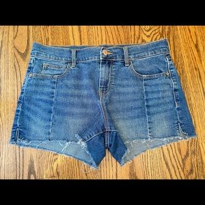 Denim Dark Wash Boyfriend Shorts
